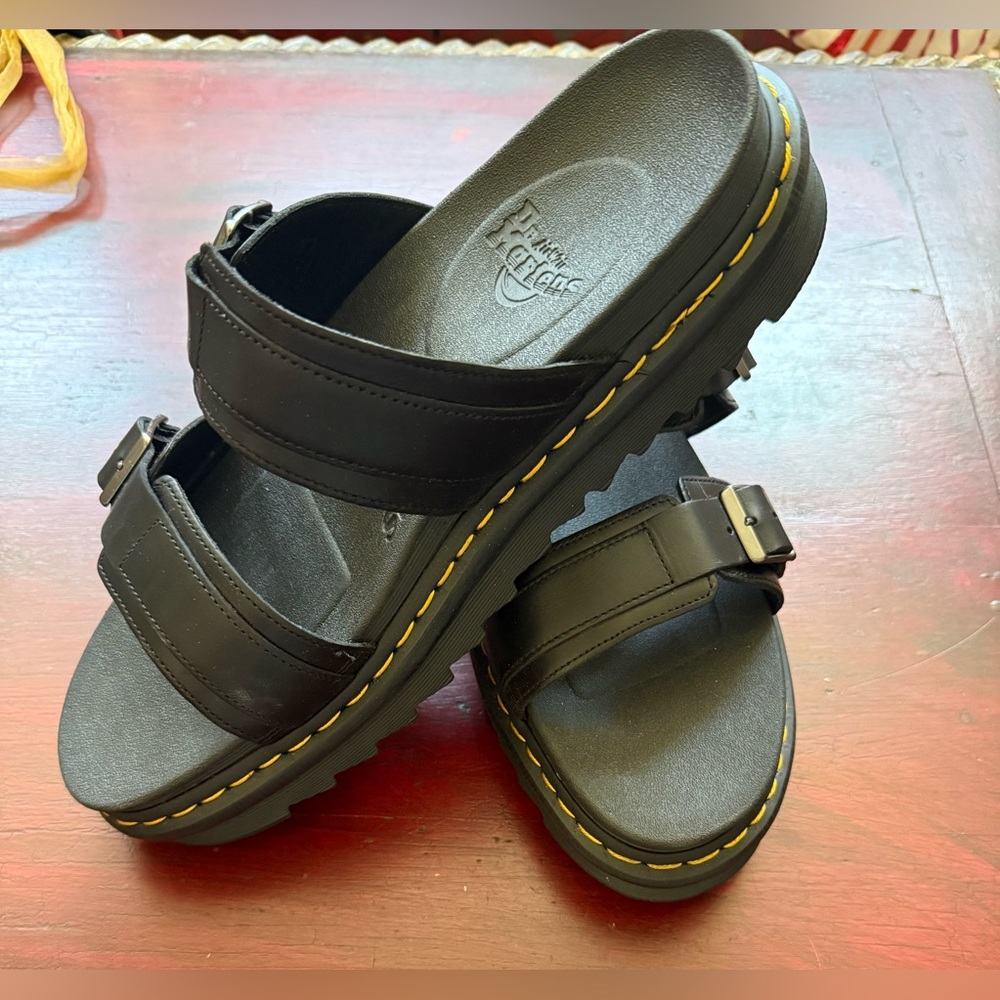 NWOT DR. MARTENS BLACK MYLES SANDALS, SIZE 13, MENS - Picture 3 of 8